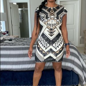 Express sequined dress